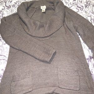 Cowl Neck Sweater - Andrea Jovine Size Large